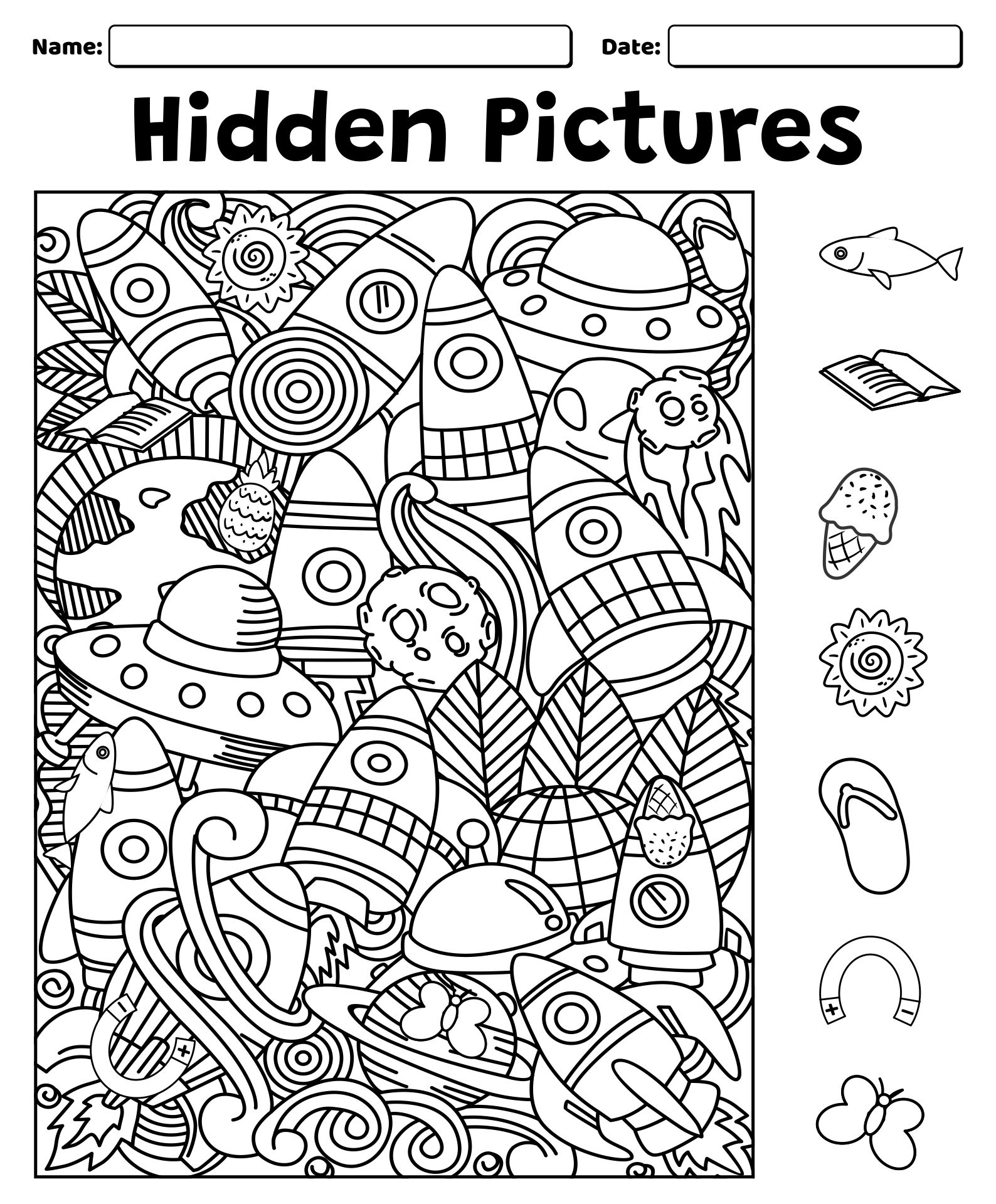 Pdf Free Printable Hidden Pictures Worksheets Printable Worksheets