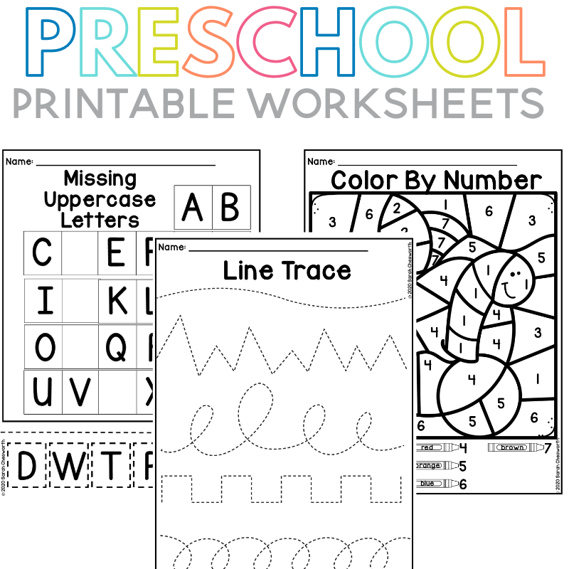 Preschool Learning Printables Free Free Printable