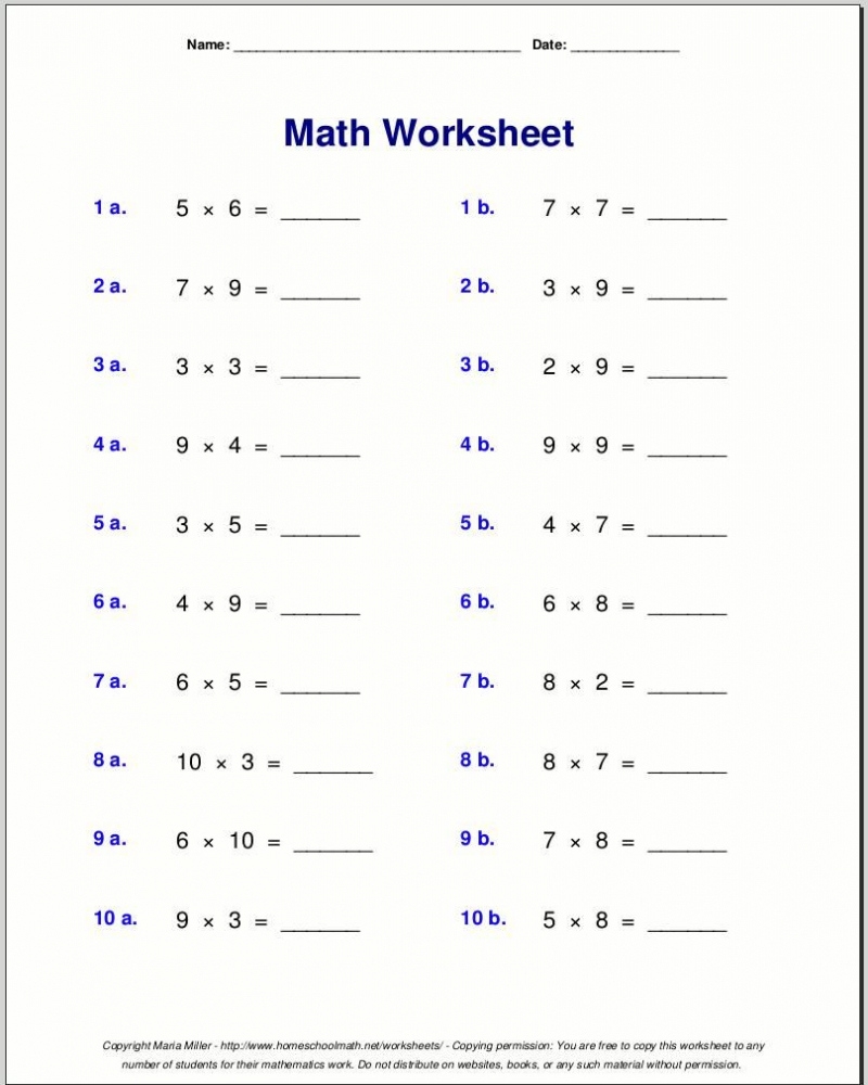 Printable 4th Grade Math Worksheets Printable Worksheets