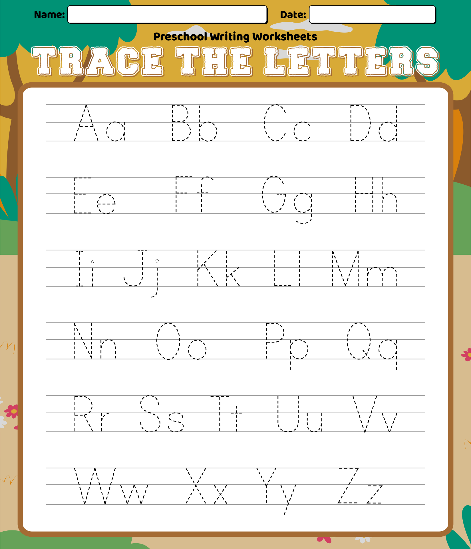 Printable Alphabet Letter Worksheets