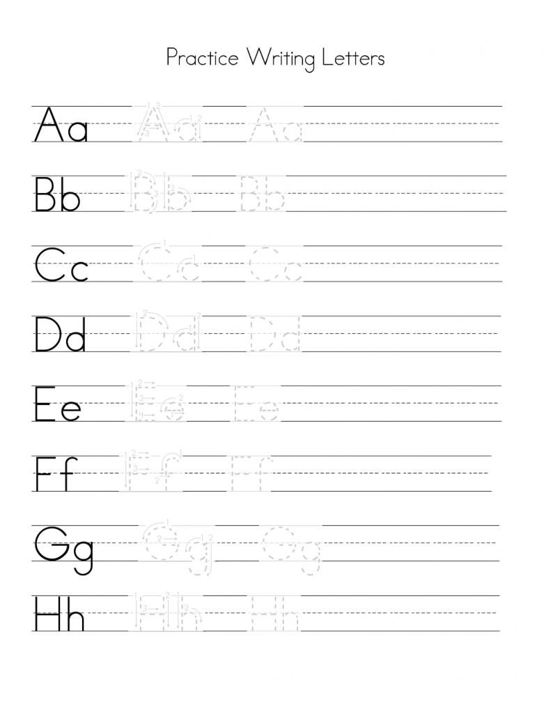 Printable Alphabet Practice Sheets
