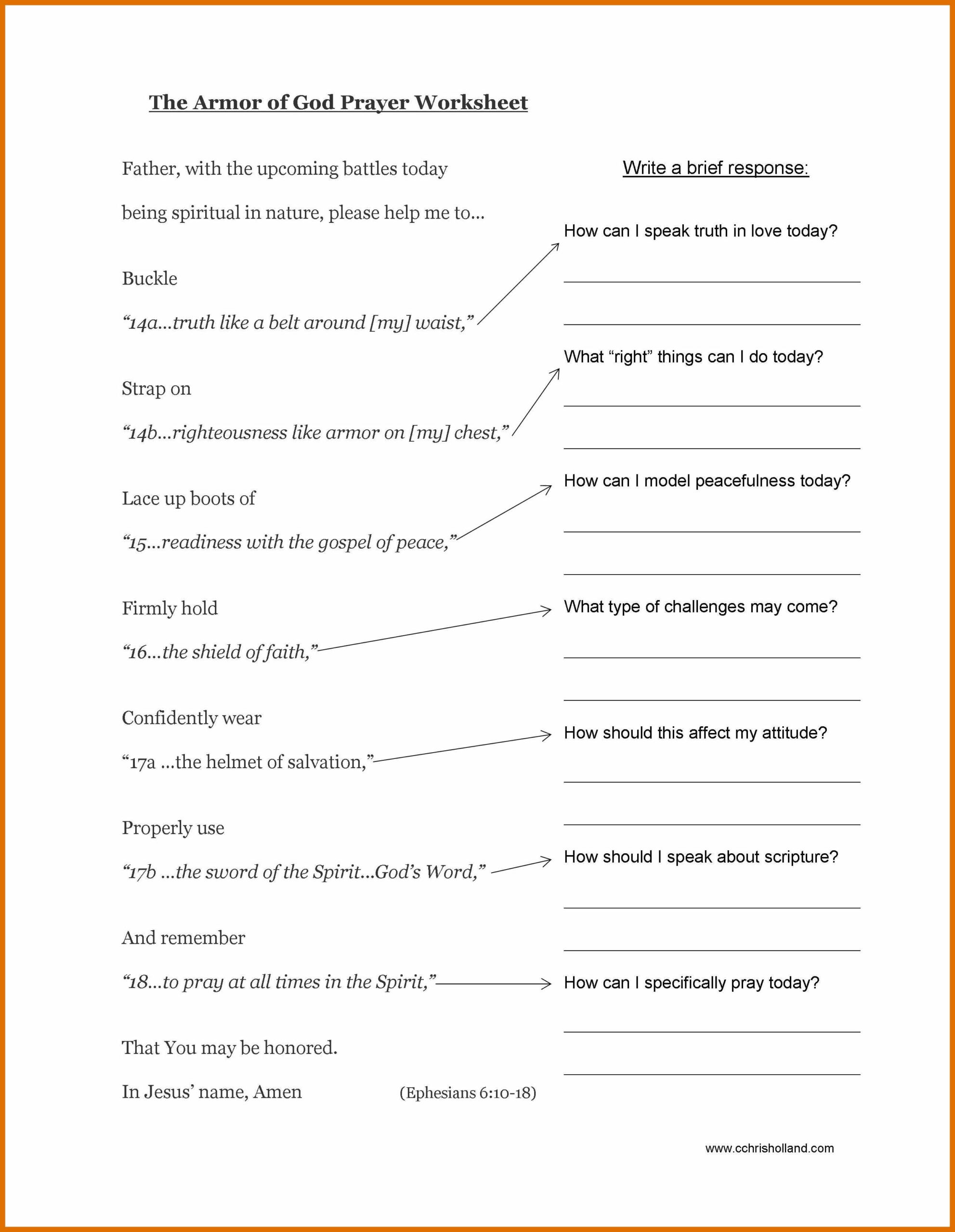 Printable Bible Study Worksheets