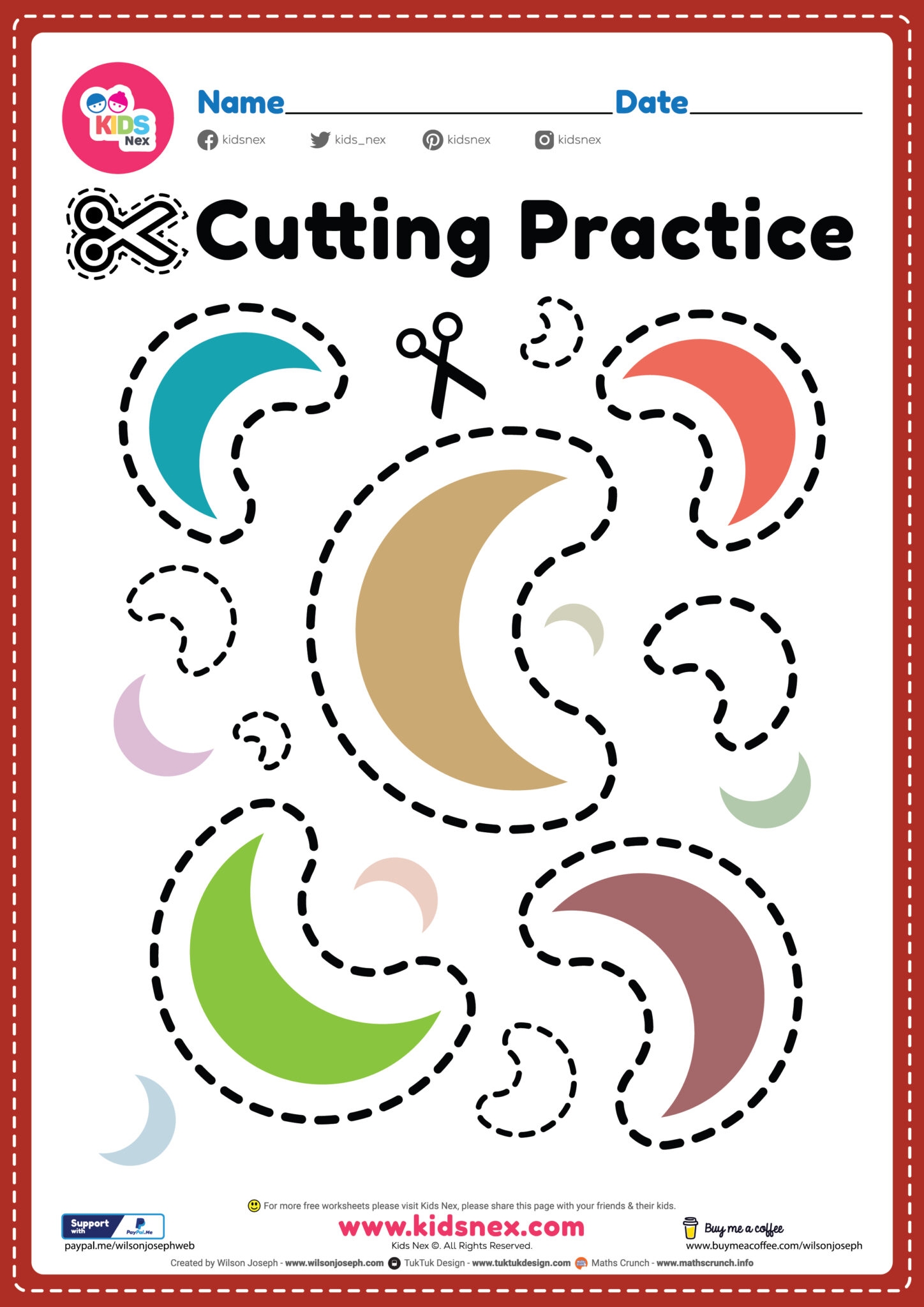Printable Cutting Practice