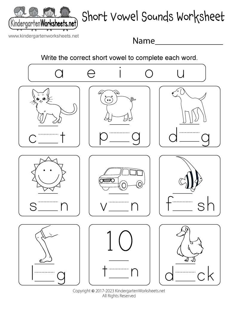 Printable Phonics Worksheet Free Kindergarten English Worksheet For 