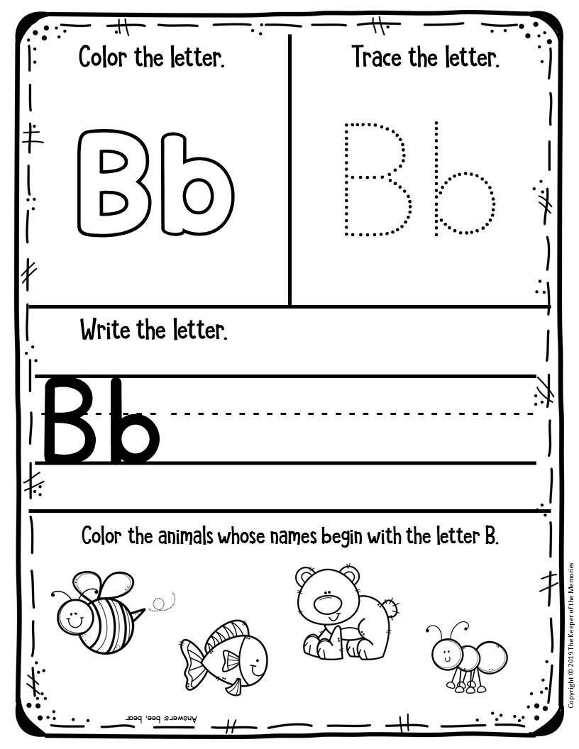 Printable Pre k Activity Sheets
