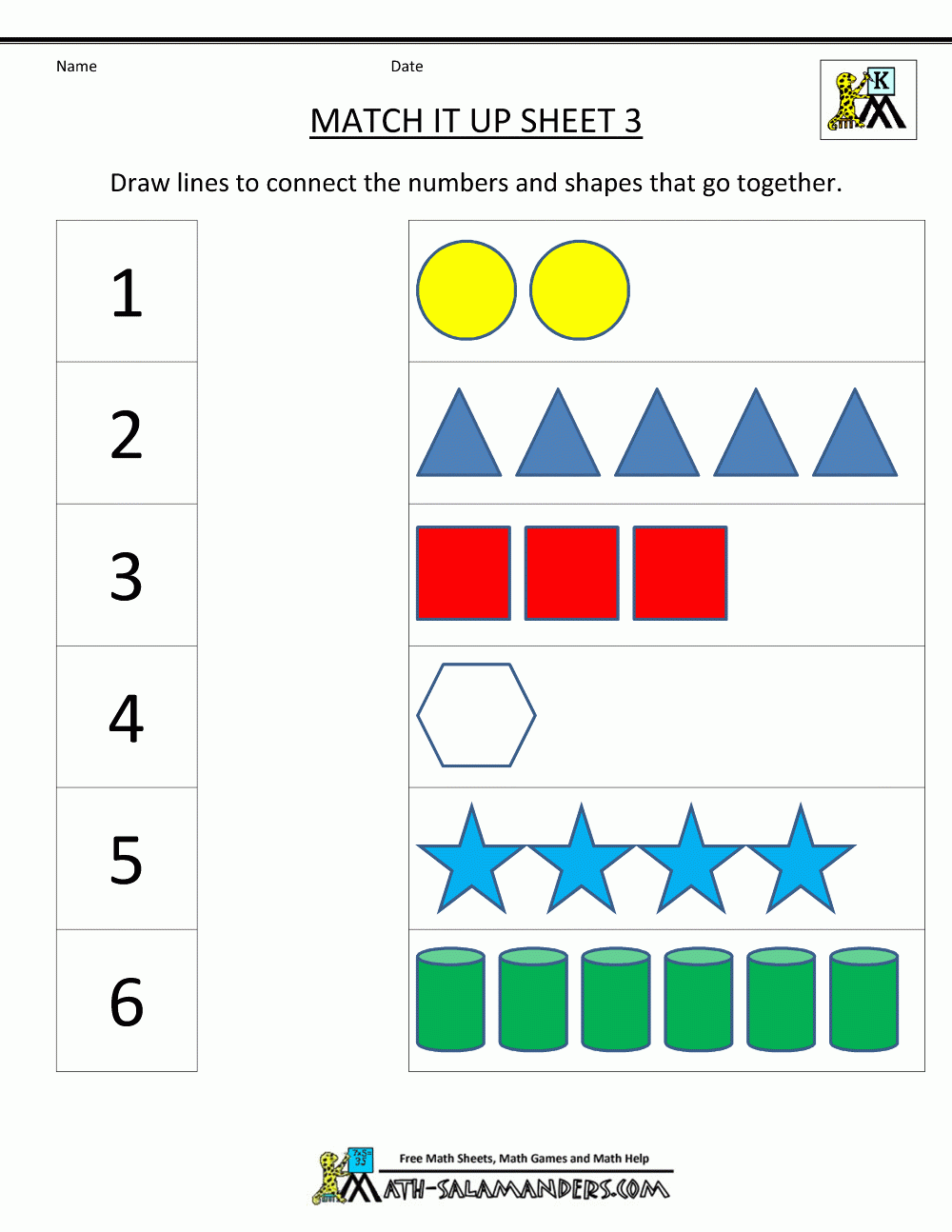 Printable Worksheets For Kindergarten Math