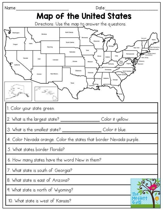 Second Grade Social Studies Worksheets