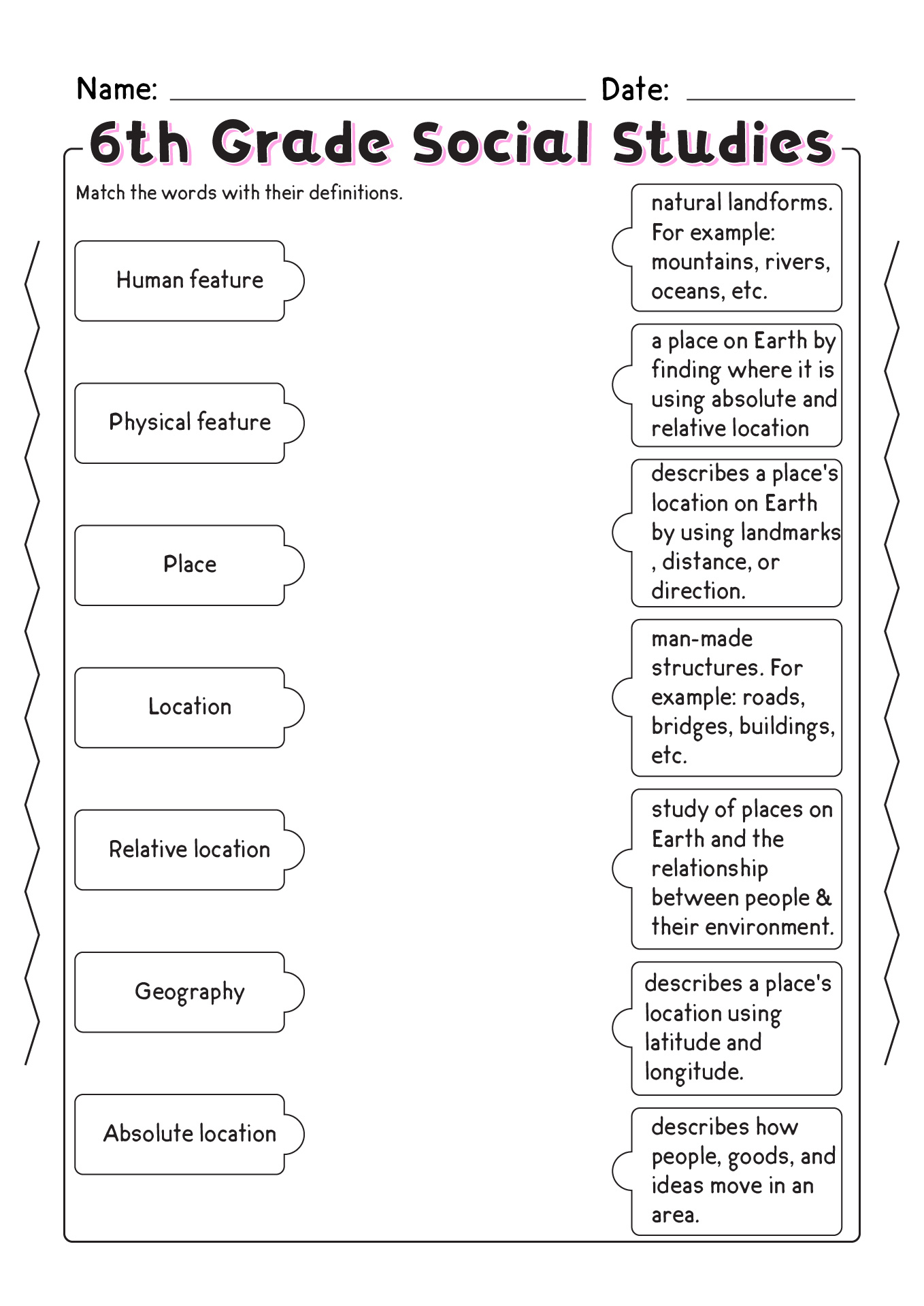 Social Studies Worksheets And Free Printables Worksheets Library