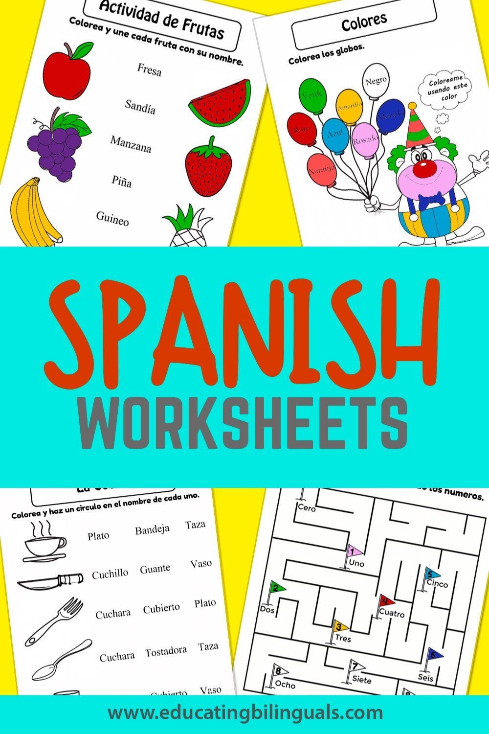 Spanish Worksheets Artofit