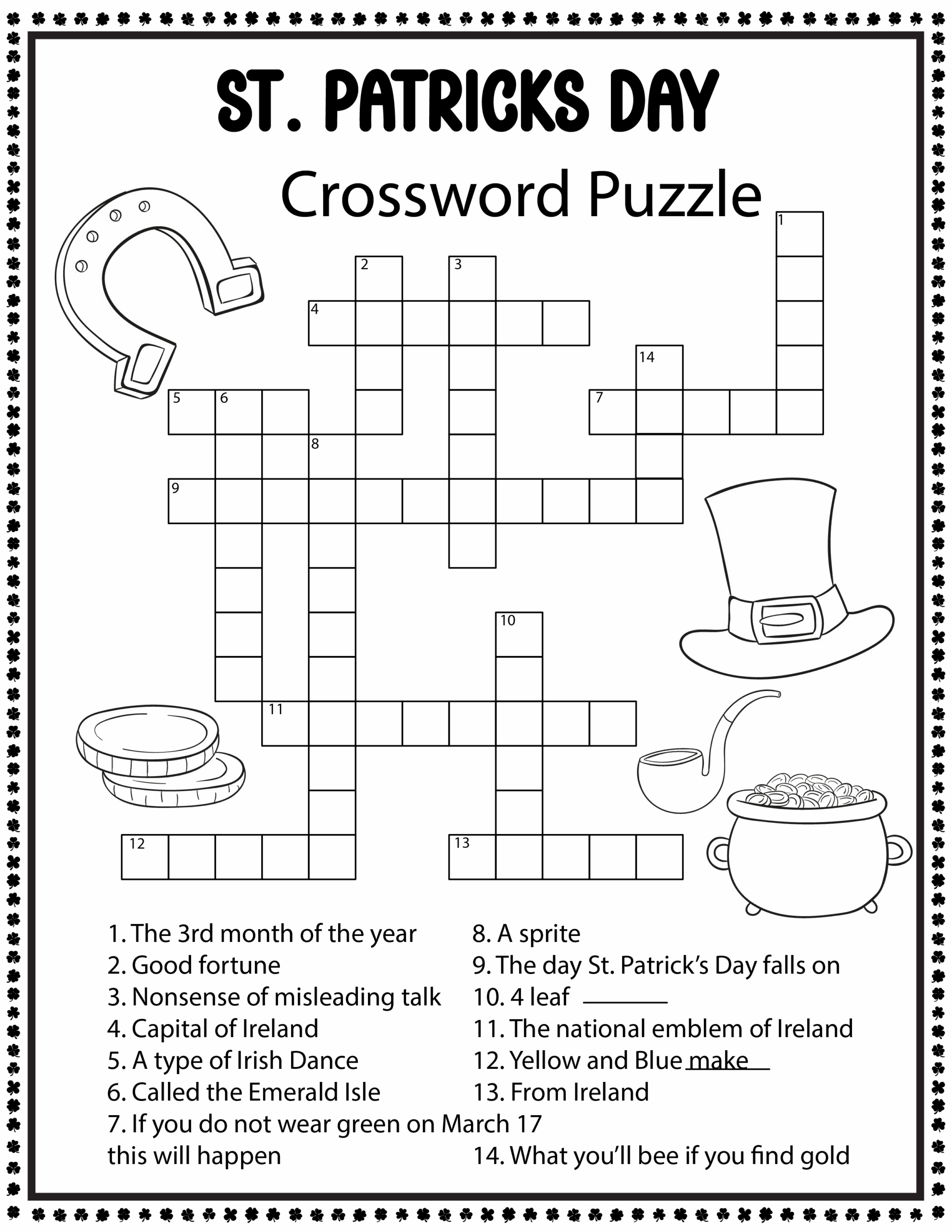 St Patrick 39 s Day Free Printables 4 Activities Leap Of Faith Crafting